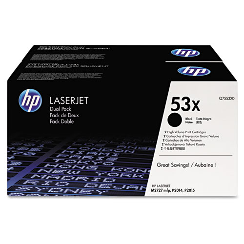 HP 53XD Toner Cartridge Value Pack